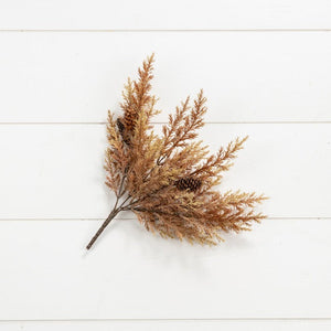 Wheat & Burgundy Prickly Pine Bush