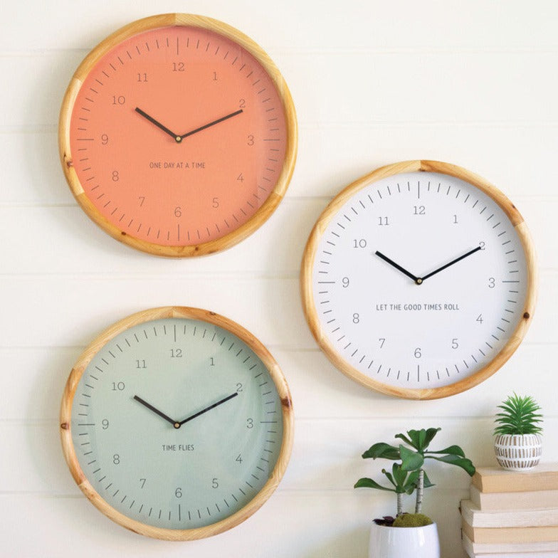 Whimsical Wood Wall Clock