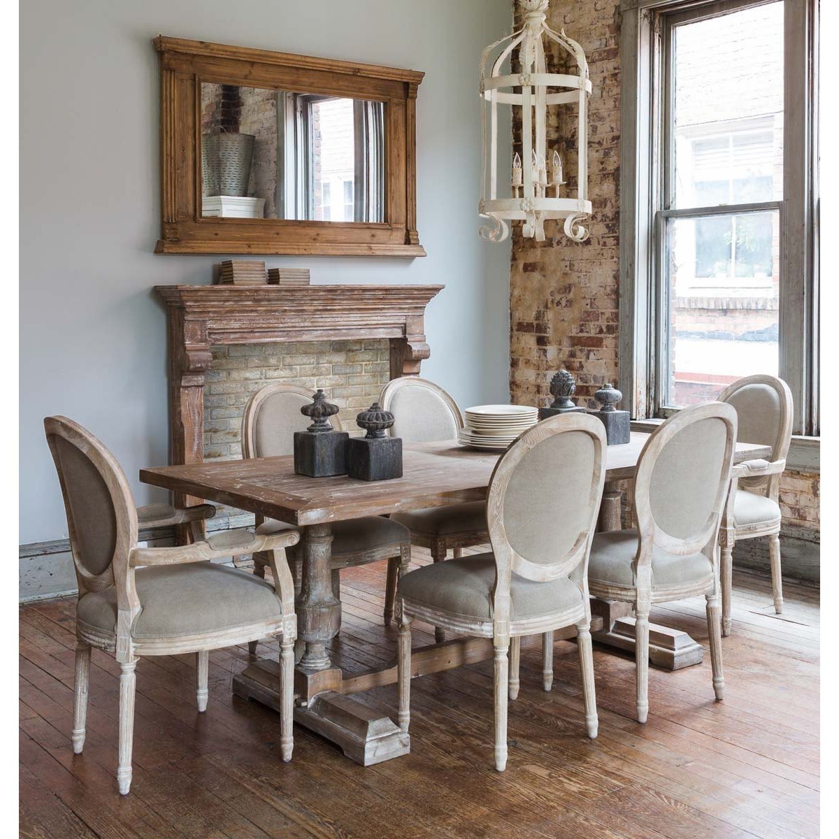 White Washed Dining Chair Set of 2 A Cottage in the City