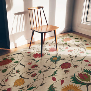 Williamsburg Floral Abigail Vinyl Floor Cloth