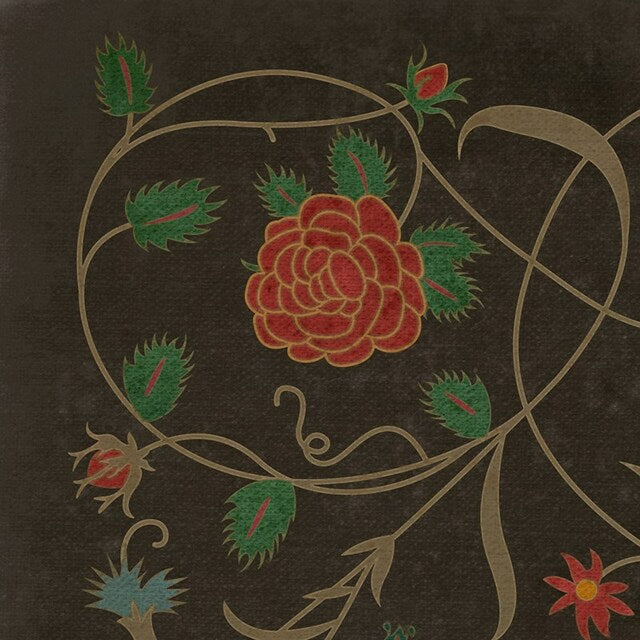 Williamsburg Floral Susannah Vinyl Floor Cloth