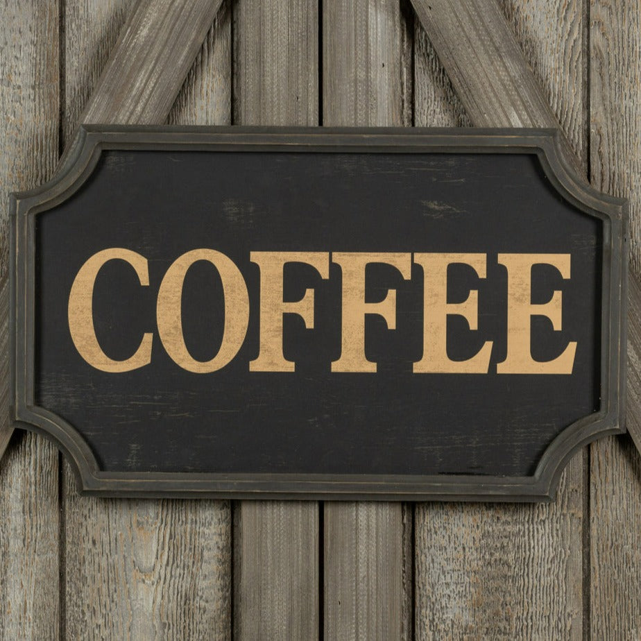 Wood Coffee Sign