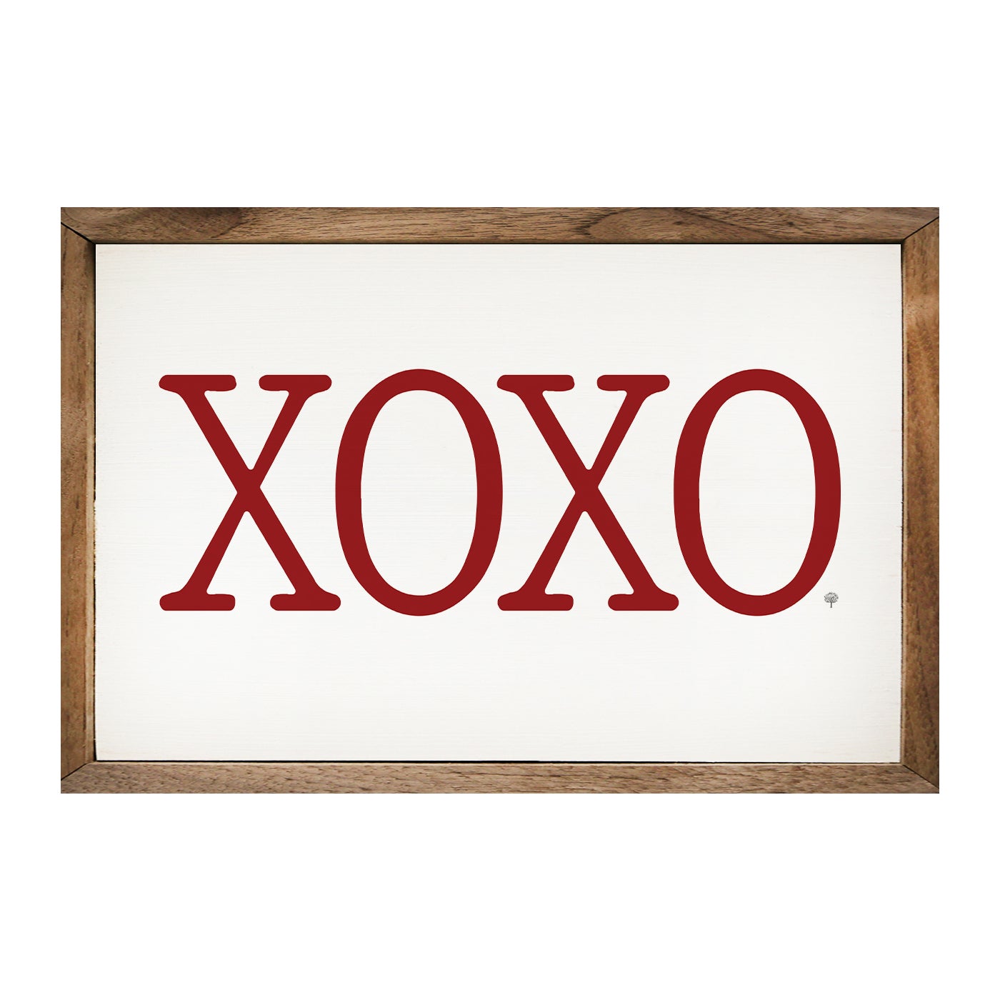 XOXO Wood Framed Print