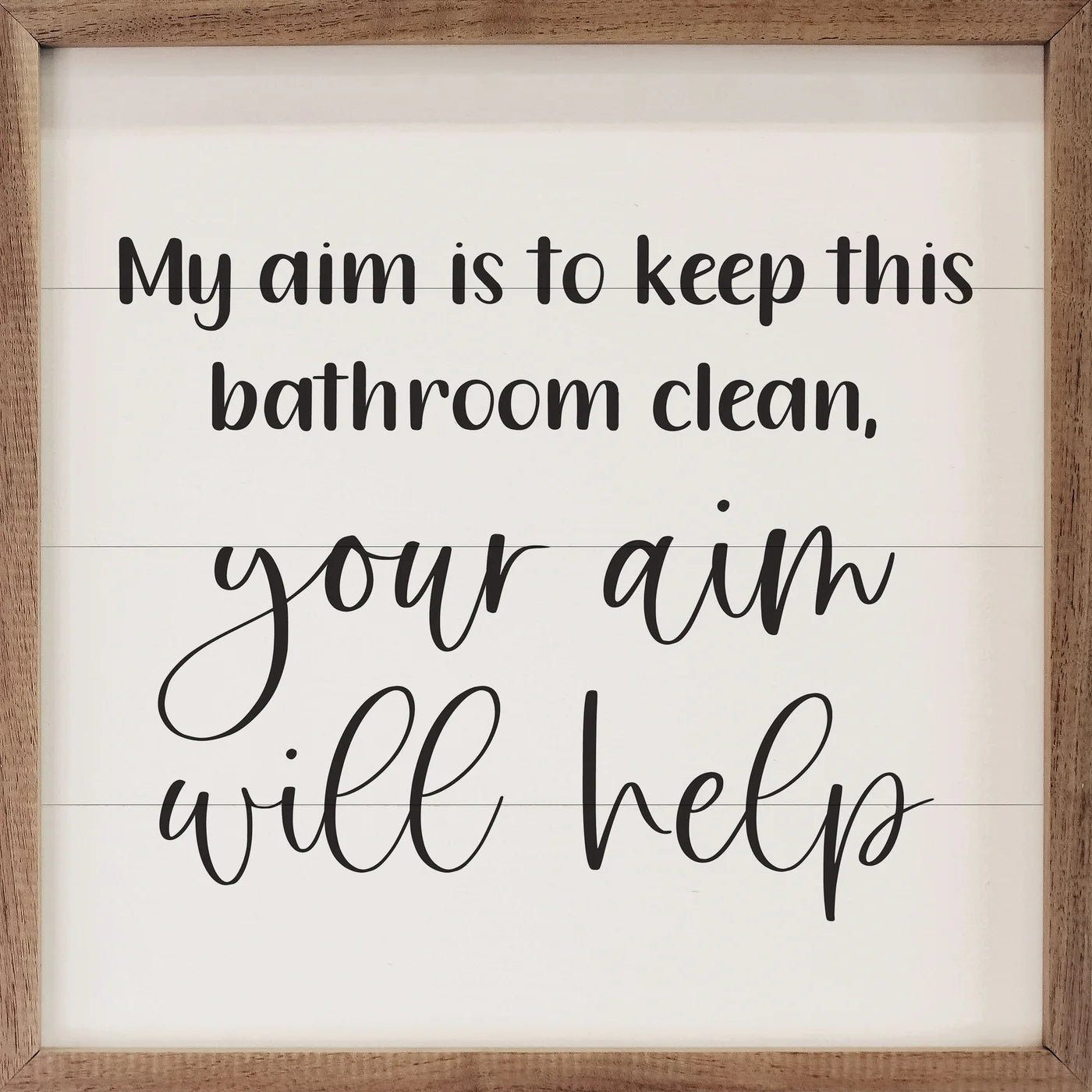 Your Aim Will Help Wood Framed Print